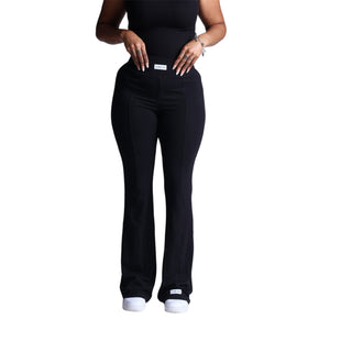 Curves Flared Pants (Black)