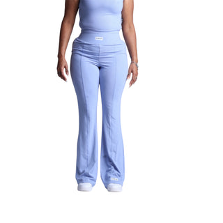 Curves Flared Pants (Cornflower Blue)